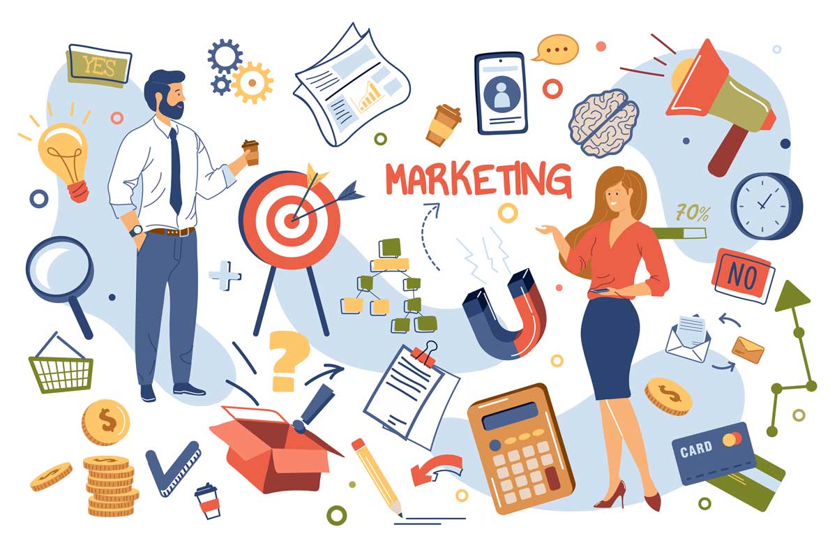 digital marketing illustration